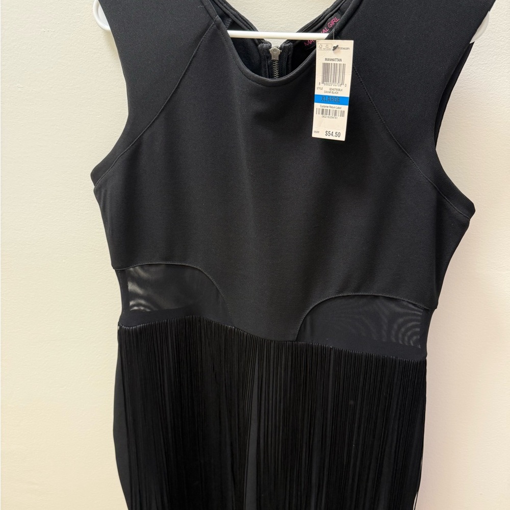 Material Girl Black Sleeveless Dress